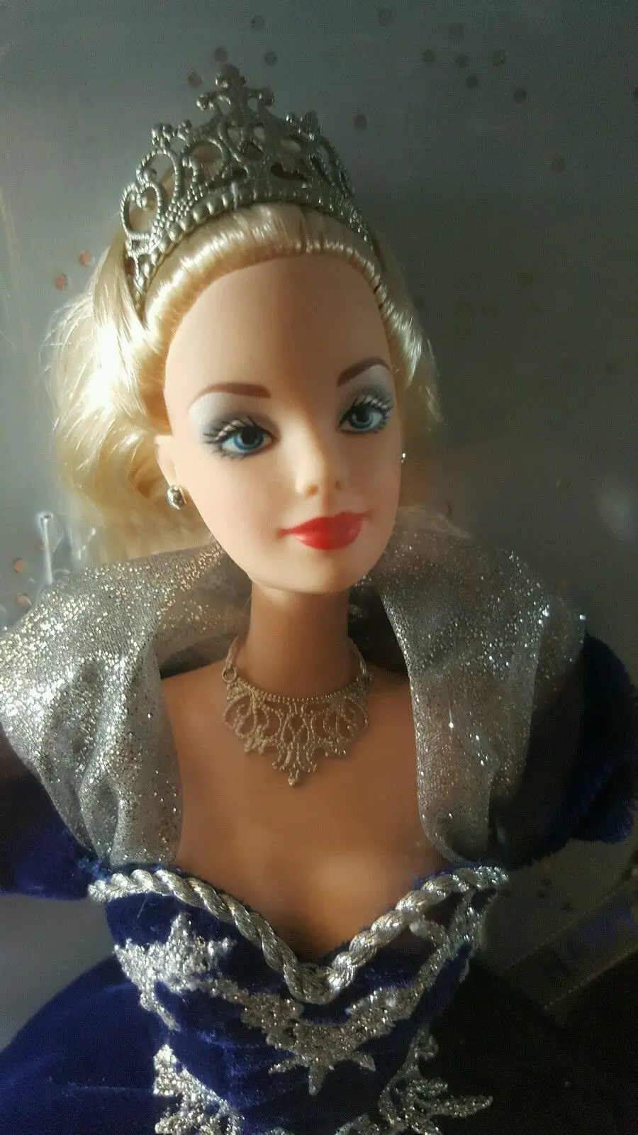 holiday barbie blue dress 2006 Happy Holiday Ornament Kelly Doll Blue Dress – Sell4Value main image 0
