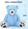 MorisMos Giant Teddy Bear Plush 6 Feet, Large Big Teddy Bears Stuffed Animals for Girlfriend Boyfriend,Baby Shower 5 MorisMos Giant Teddy Bear Plush 6 Feet, Large Big Teddy Bears Stuffed Animals for Girlfriend Boyfriend,Baby Shower 5