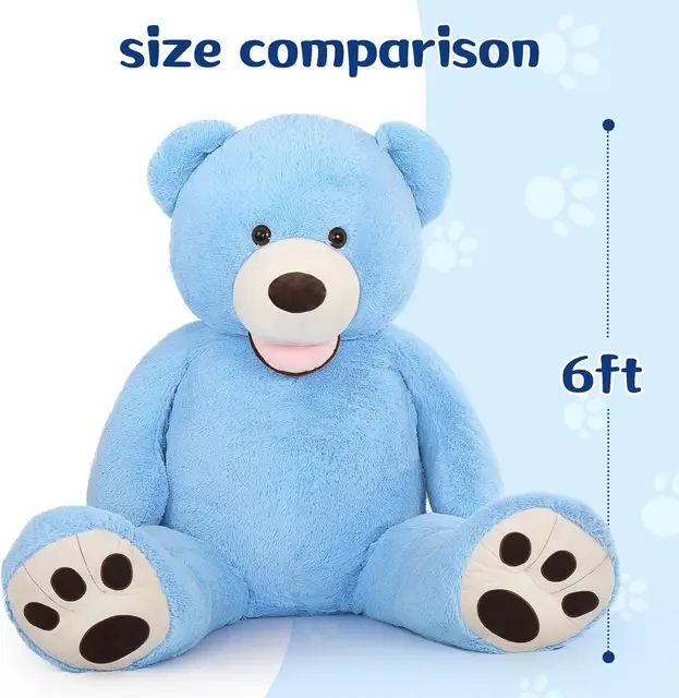 MorisMos Giant Teddy Bear Plush 6 Feet, Large Big Teddy Bears Stuffed Animals for Girlfriend Boyfriend,Baby Shower 5 MorisMos Giant Teddy Bear Plush 6 Feet, Large Big Teddy Bears Stuffed Animals for Girlfriend Boyfriend,Baby Shower 5