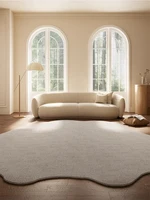 Minimalist Irregular Striped Carpet Comfortable Soft Bedroom Rugs Large Area Living Room Decorative Carpets Cloud Artistic Rug 2