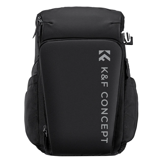 25L Mochila para cámara de 15,6 con compartimento para portátil para cámara  DSLR/SLR sin espejo para cámara Sony Canon Nikon/lente/piezas de trípode,  negro - K&F Concept