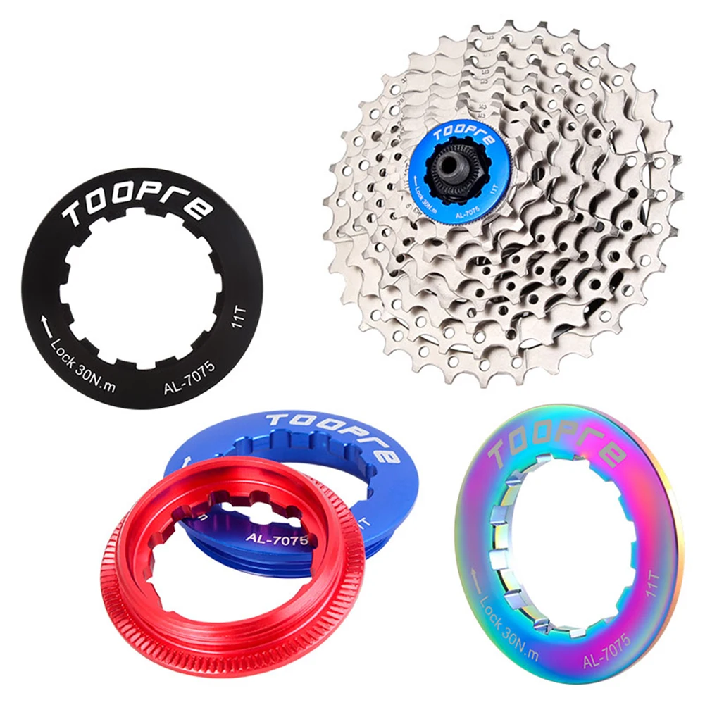 11T Cassette Flywheel Lock Cover bicycle cassette bicycle sprocket gear bicycle parts bike sprocket bike freewheel Aluminum MTB Bike Freewheel Locks Rings Outdoor Riding Hiking Supplies
