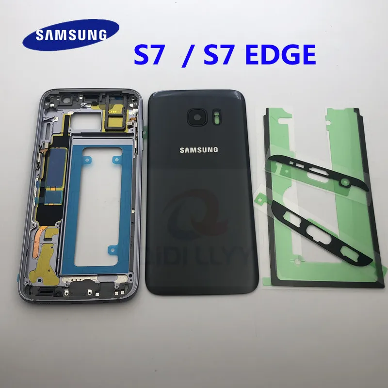 Новинка задняя крышка аккумулятора S7 передняя средняя рамка для SAMSUNG Galaxy Edge G935 G935F