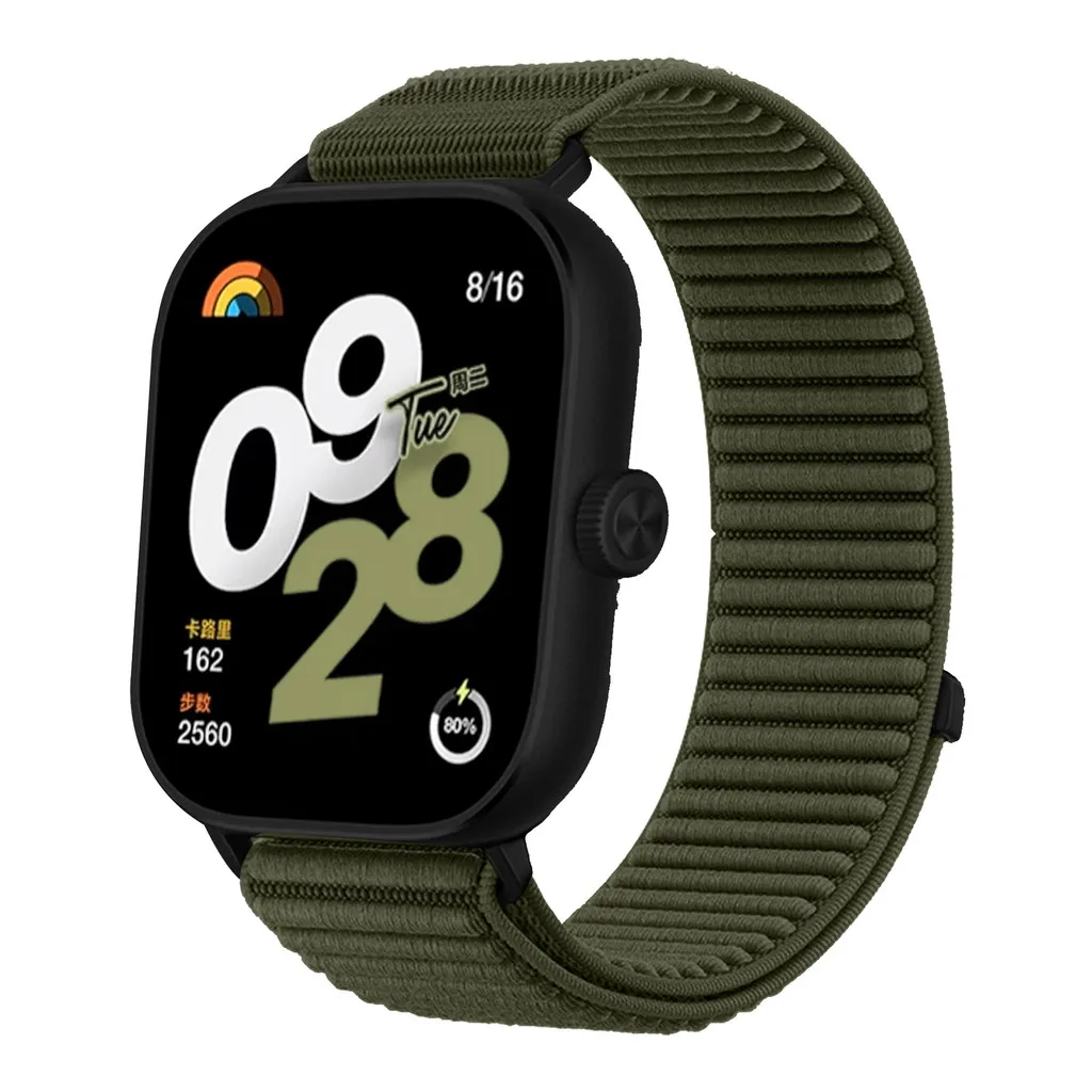 Adjustable Nylon Loop Sport Strap with Metal Buckle - Replacement Bracelet in Vibrant Colors