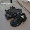 Bling Glitter Sneakers For Kid Girls 2024 Spring New Light Weight Chunky Travel Shoes Child Brand Design Soft  City Walk Zapatos 6