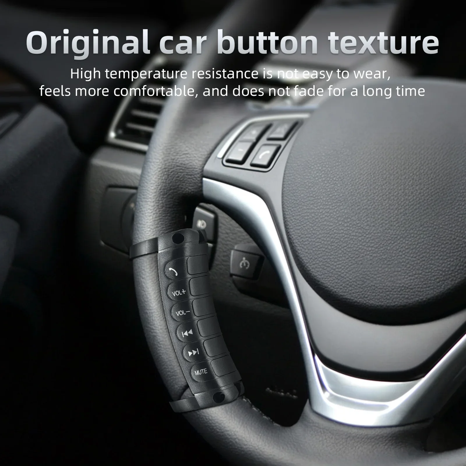 Steering Wheel Remote Control Multi-function DVD Button Universal Wireless Car Steering Wheel Switch for Car Navigation