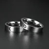 6mm Titanium Steel Couple Ring For Men Women Sun & Moon Fashion Jewelry Lover Gift Wedding Engagement Promise Ring Wholesale 3