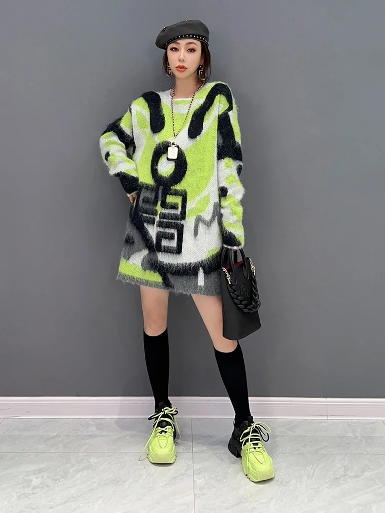 Mink Fur Sweater in Green - Ready-to-Wear 1A96VW