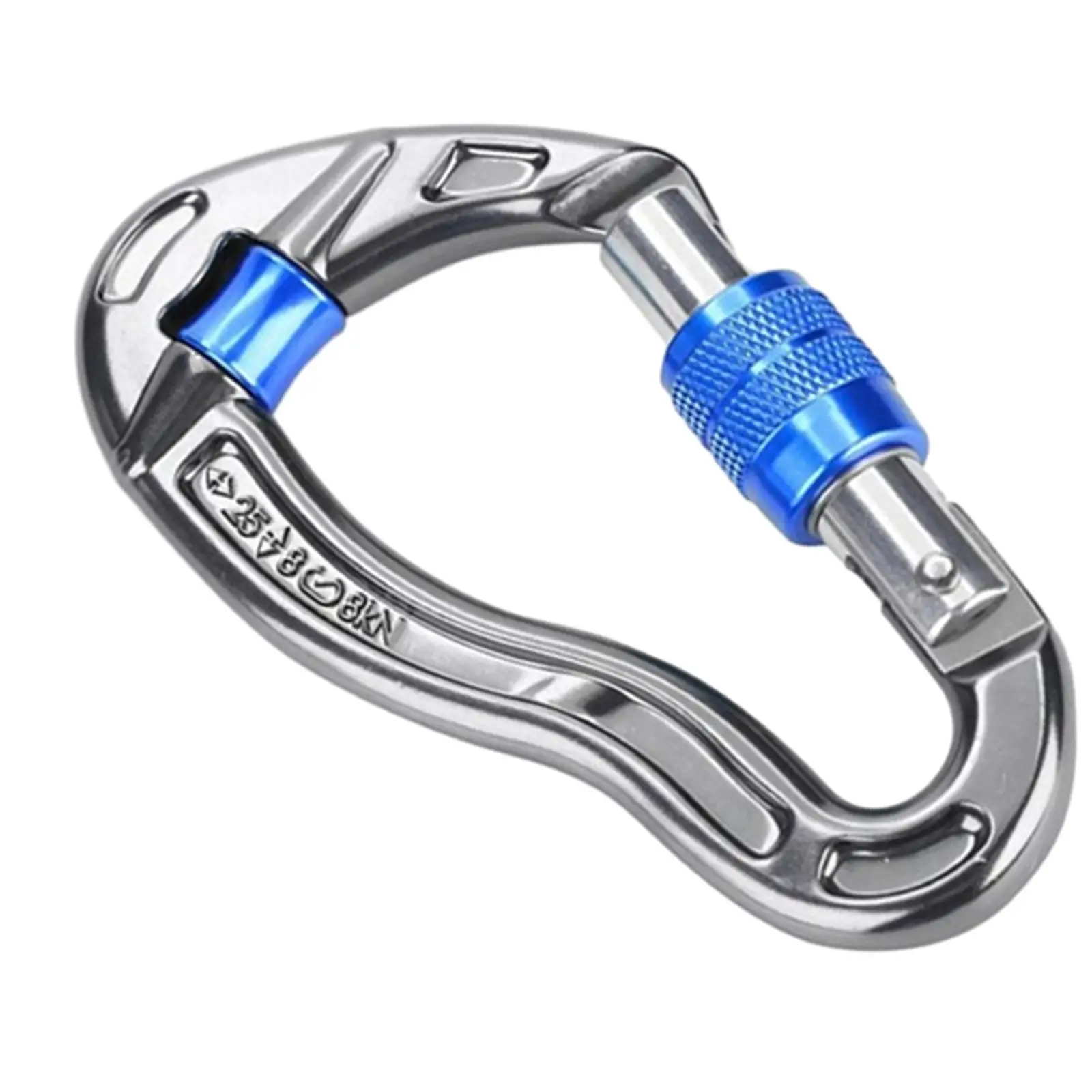 Rock Climbing Carabiner Lightweight Large 25kN Locking Carabiner Clip for