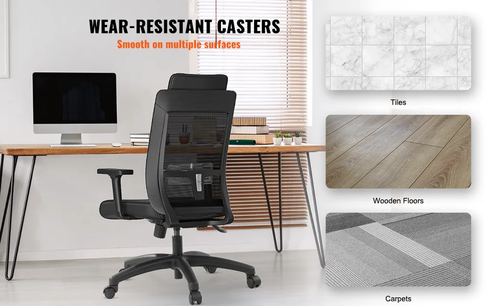 SucceBuy Office Chair Base Replacement 28" 2500lbs Static Universal Computer Desk Chair Stool Desk Chair Base Replacement Black