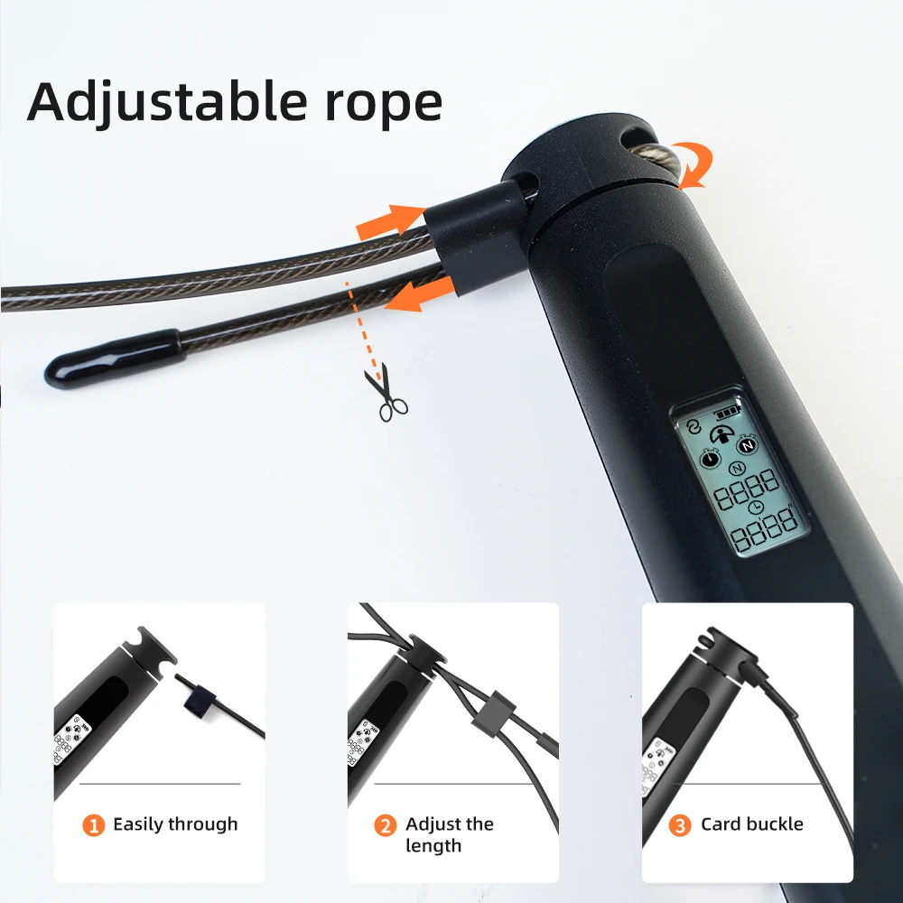 Smart Skipping Rope for Fitness, Jump Ropes  with Counter  for Women Men Adult Kids, APP Data Analysis 3