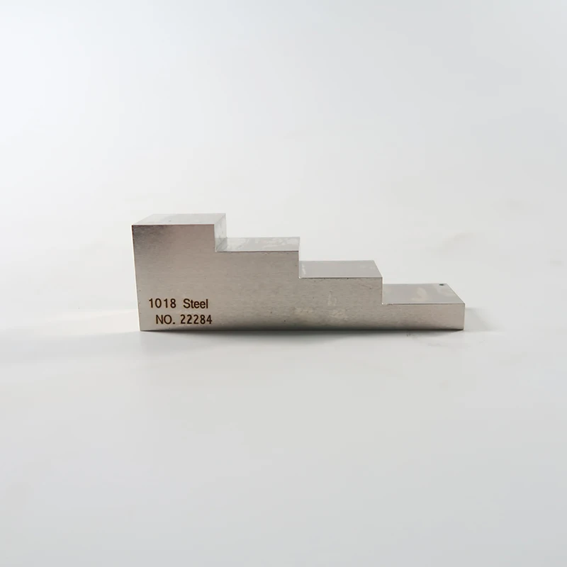 4 step calibration block 0.25-0.5-0.75-1 Inch 1018 steel nickel plated