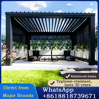Motorized Louvered Garden Pergola 1