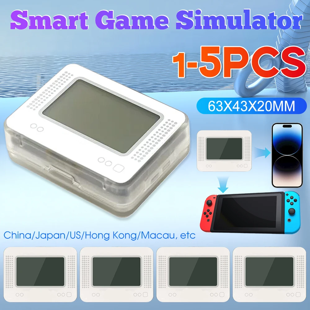 1-5PCS Rechargeable Intelligent NFC Allmiibo Pixl Card Emulator Bluetooth Simulator for Switch Wiiu 3ds Game Console Gaming New