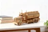 OUZEY 3D Wooden Tank Truck Puzzle for Adults Wood Building Blocks Kits Assembly Model Cool Desktop Desk Decor Home Ornament Gift