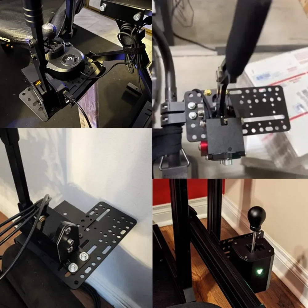 PC USB Handbrake Plate Drift Adapter Board Desk Mount Bracket Plate For Logitech G25/27/29 T300 T500 SIM Racing Game handbrake plate sim racing handbrake clamp