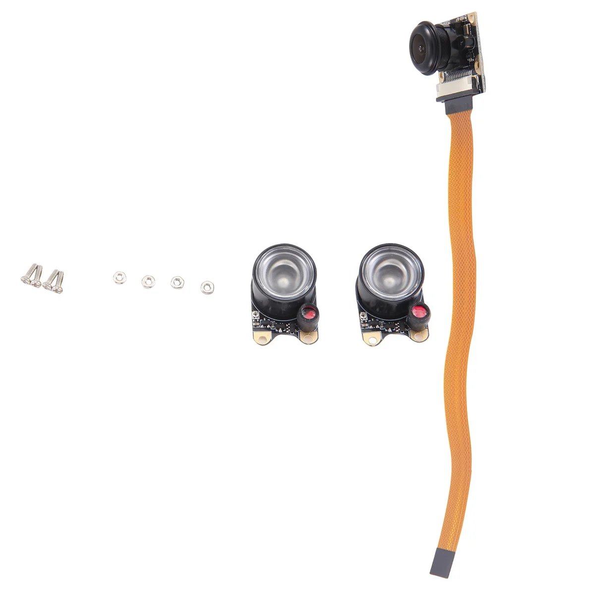 For Raspberry Pi 5/Zero/2W/W Camera Day and Night Vision Adjustable Focus Module, OV5647 5MP 1080P 130&deg; Viewing Angle