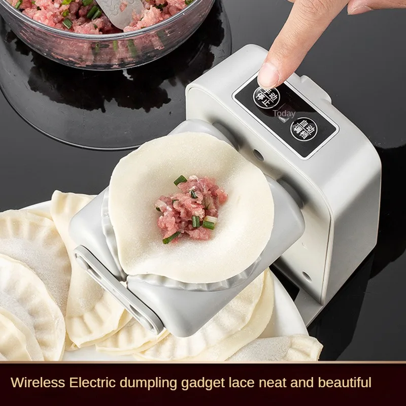 

Automatic Electric Dumpling Maker USB Rechargeable Heads Press Dumplings Mold Pressing Dumpling Skin Mould Kitchen Tool