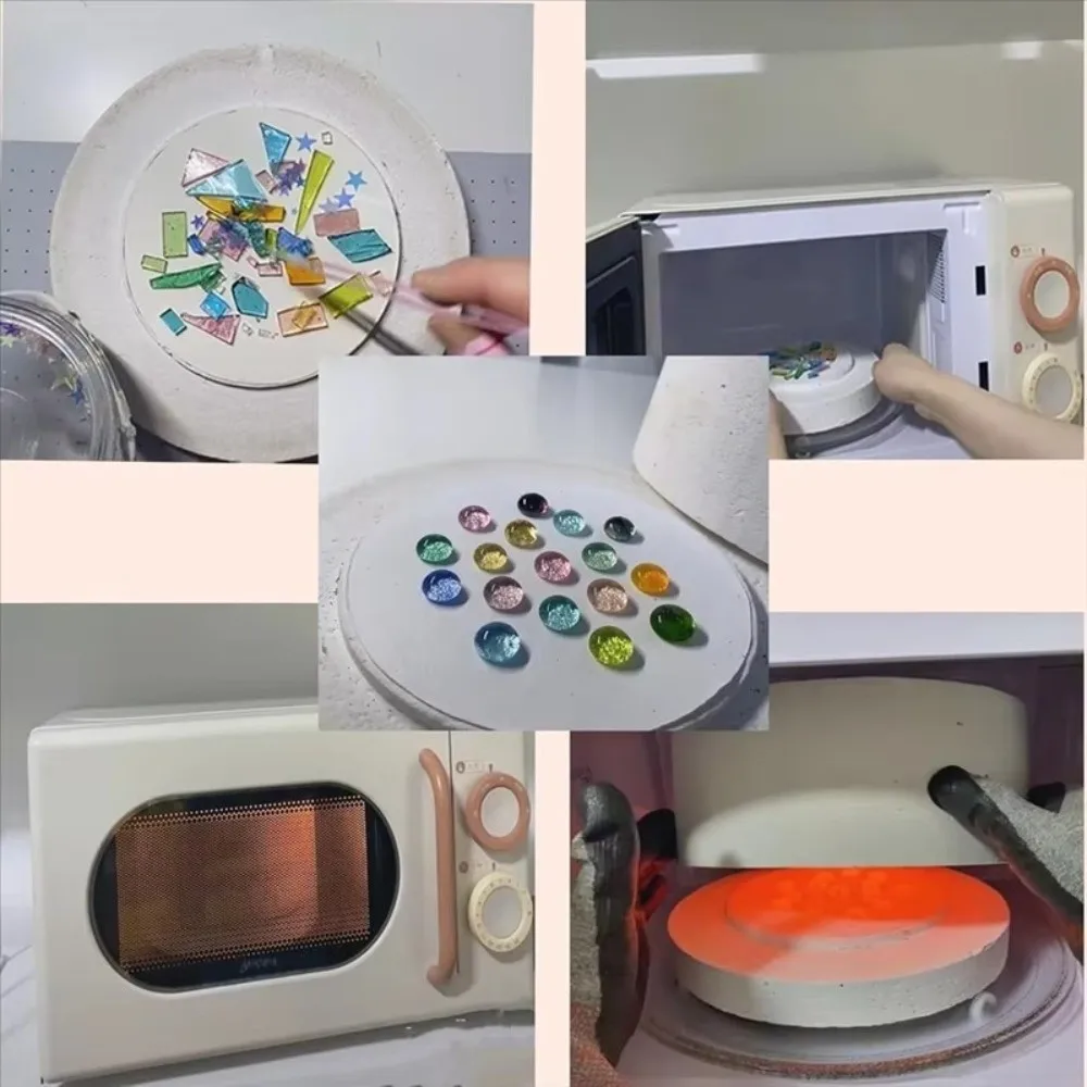 Large Size Microwave Kiln Melting Function Glass Fusing Glass Melting Kiln Ceramic Firing Fusing Arts Crafts