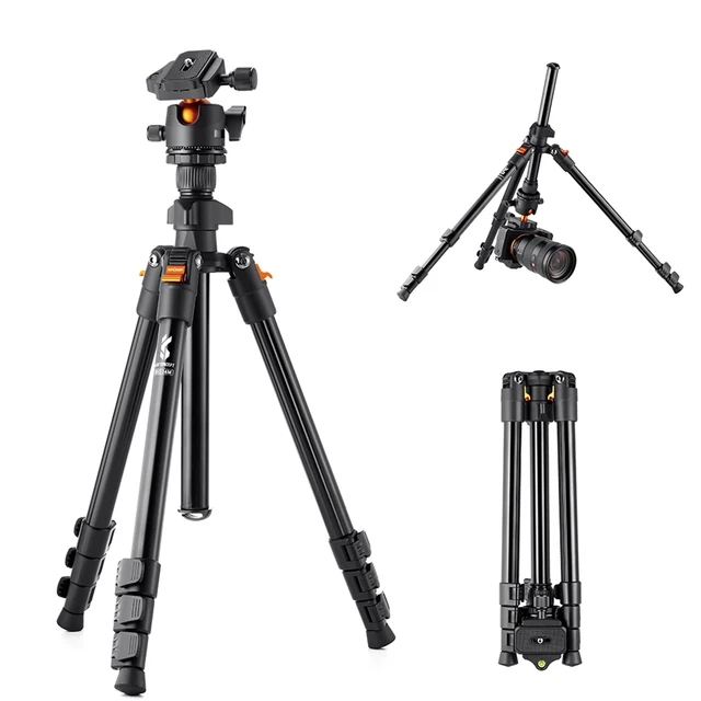 K&F CONCEPT Camera Tripod Stand for DSLR Cameras Photography Tripod Carry Bag Aluminum Alloy