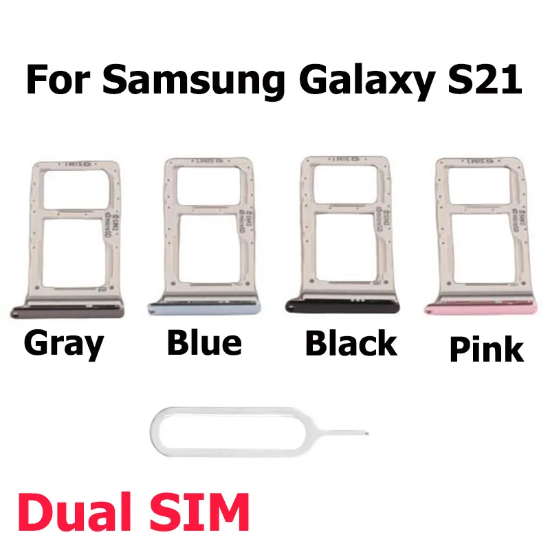 New SIM Card Adapter And Micro SD Card Tray Holder For Samsung Galaxy S21 Plus Ultra 5G