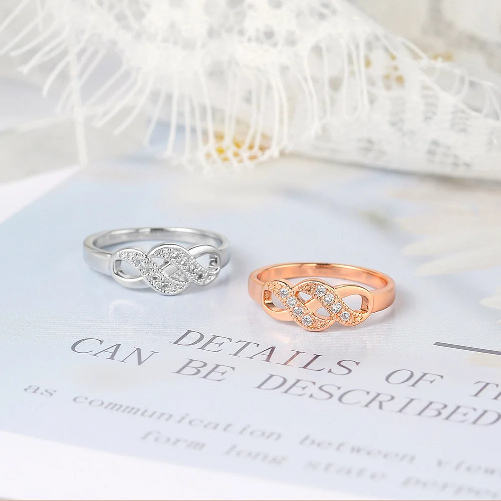 Ring For Women Simple Style Wave Shape Austrian Crystals Rose Gold Color Silver Color Fashion Jewelry ZYR334 ZYR226 gold color rings,gold color ring,finger ring,silver ring