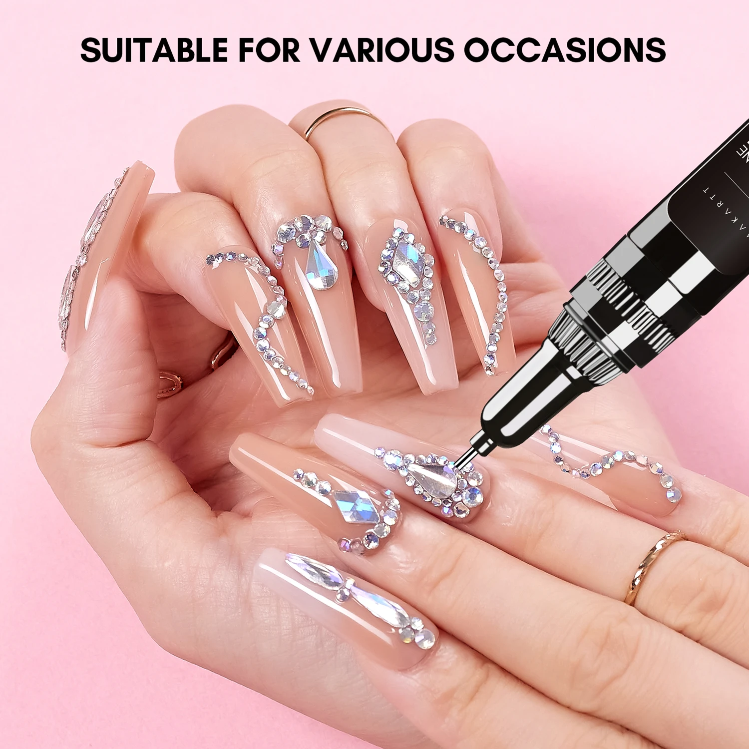 Nail glue Makartt Nail Rhinestone Glue Gel for charms