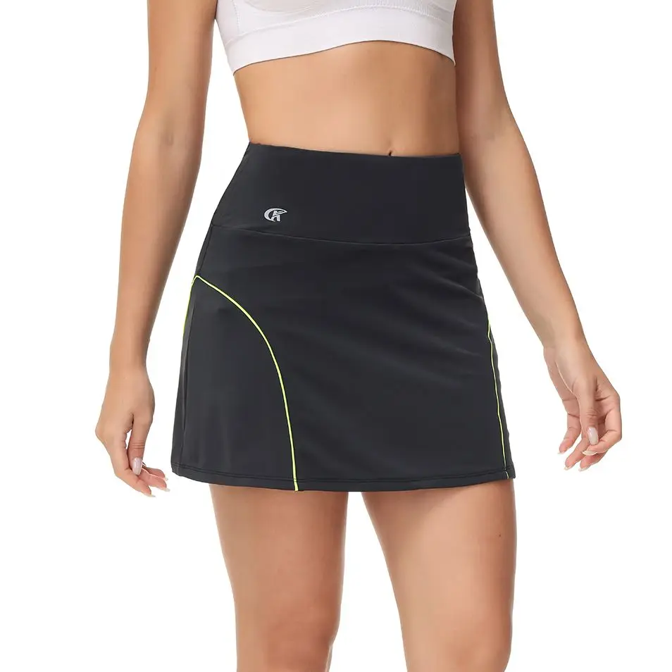 Women's Tennis Skirts Inner Shorts Waist Lightweight Golf Workout Sports Athletic Skorts with Pockets
