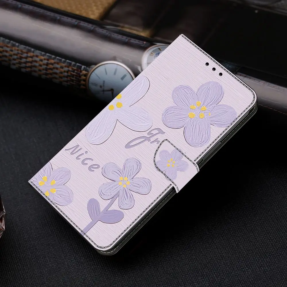 Floral Leather Wallet Flip Cover - 3D Design Phone Case