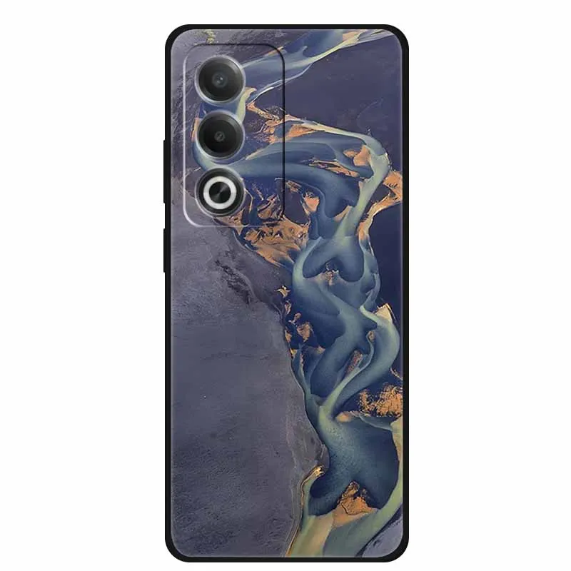 Marble Pattern Soft Silicone Phone Case - Fashionable TPU Back Protector Cover
