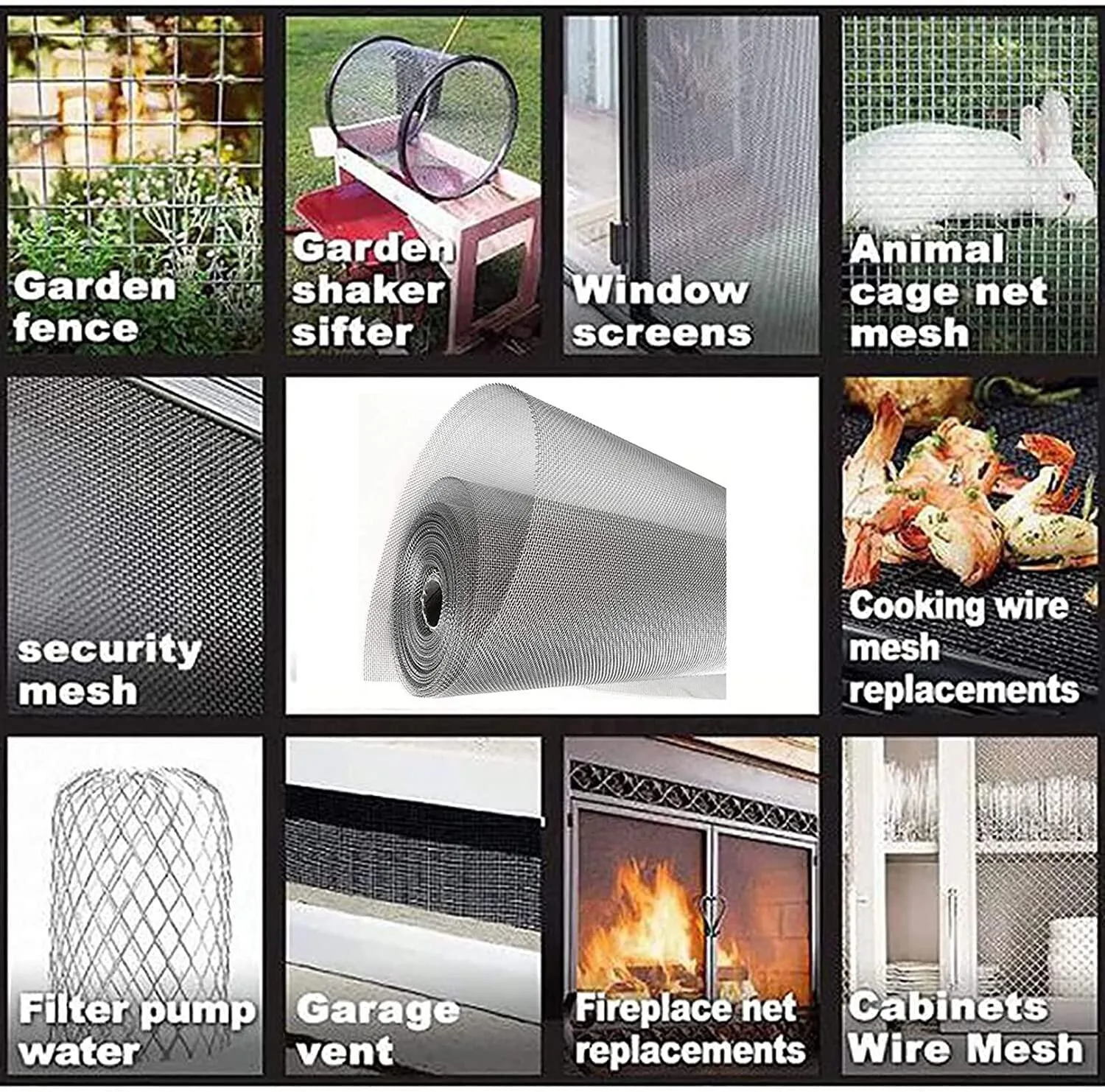 Window Screen Mesh Stainless Steel Woven Mesh Wire Mesh for Door Patio Cabinet fly mosquito window net mosquito window net anti mosquito window screen