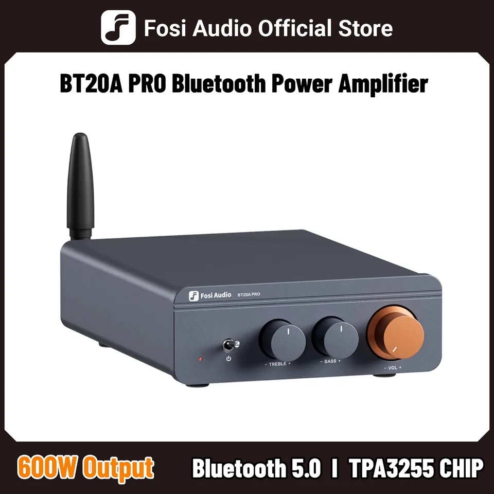 アンプ Fosi Audio BT20A Pro 300W x2 TPA3255 Amazon.com: Fosi Audio BT20A Pro Bluetooth 5.0 Amplifier
