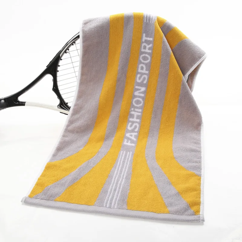 Cotton Sports Towel Quick Drying Extended Gym Fitness Swimming Towel Men's and Women's Beach Running Soft and Sweat Absorbing