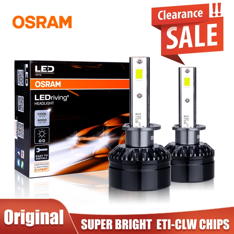 OSRAM H1 Led High Beam Car Headlight Bulbs H1 9012 HIR2 Led Fog Light Lamp  50W 6000K White Diodes Auto Turbo Fan LEDdriving HL - AliExpress