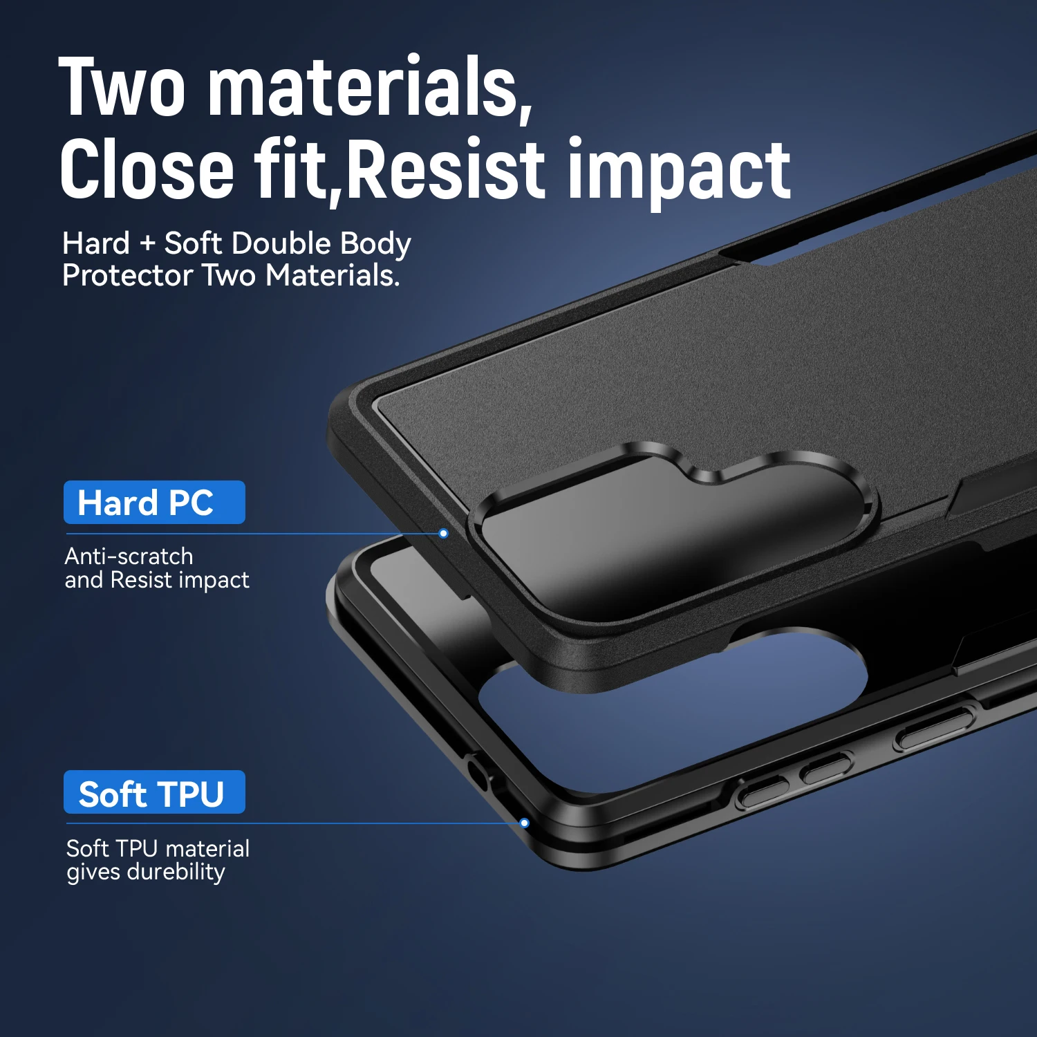 Shockproof Armour Phone Case - Anti-Shock Hybrid Rugged Protective Cover