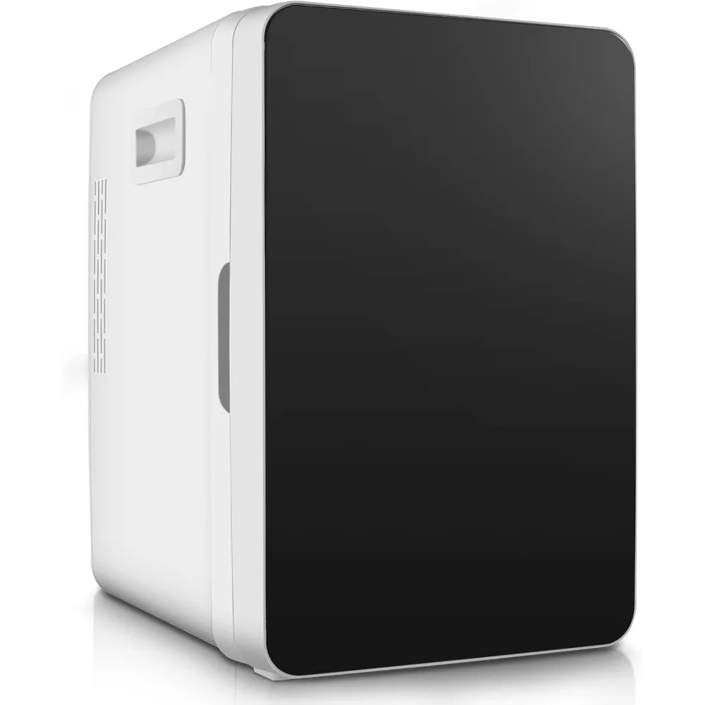 Mini Fridge, 20L Portable Cooler Warmer Refrigerators, 60W Small Refrigerator, AC/DC Compact Skincare Fridge for Skincare