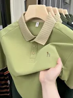Polo à manches courtes pour homme de marque de luxe, tendance estivale, best-seller, avec broderie originale de chien, haut de boutique, T-shirt décontracté de golf 4