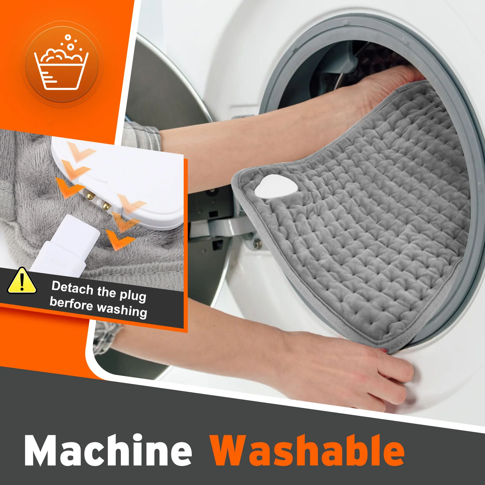 Electric Heating Pad Back Support Belt with Temperature Control Office Home Use Warming Blanket for Waist Hand Leg Abdomen