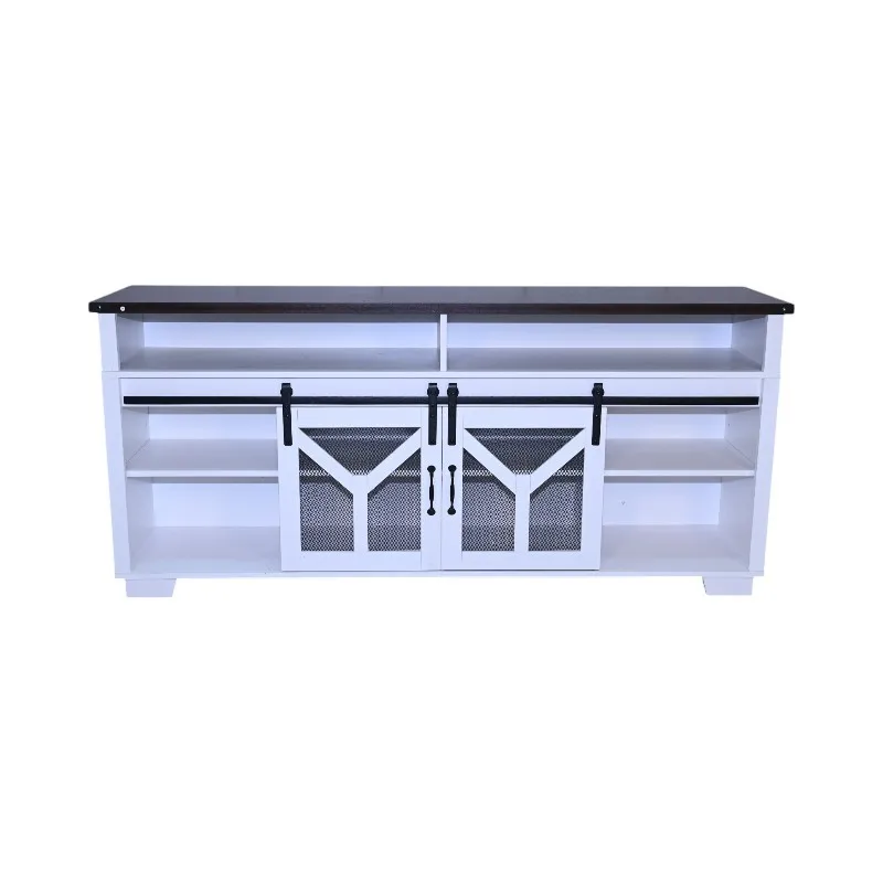 LED Barn Door TV Stand 1