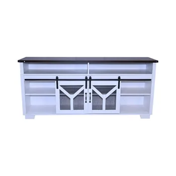LED Barn Door TV Stand 1