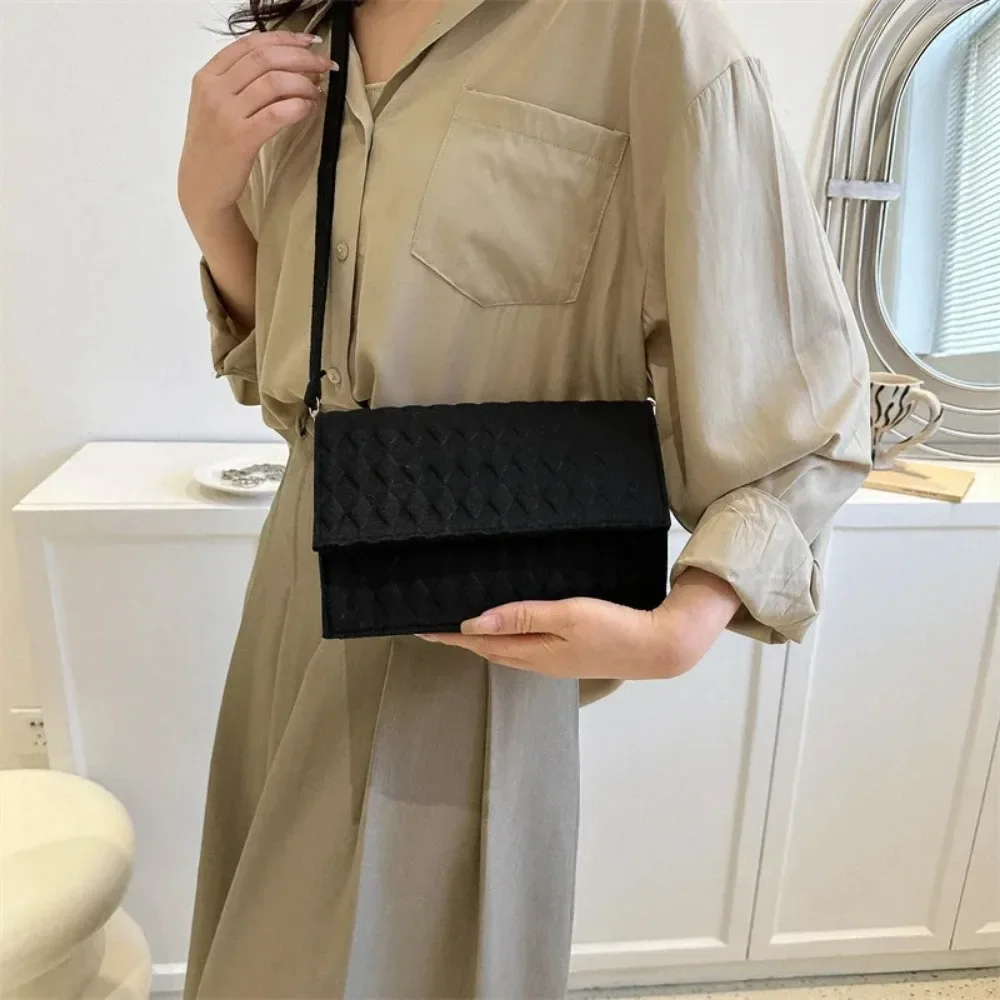 2023 Crossbody Bags for Women Felt Summer Texture One-shoulder Armpit Bag Handbag Сумка Женская