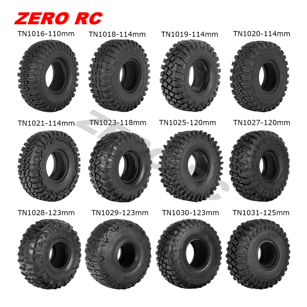 RC Rock Crawler 1.9 인치 타이어 110-125mm 타이어 1/10 RC4WD D90 D110 축 SCX10 II III CAPRA TRAXXAS TRX-4 TRX-6 RGT 1.9 휠
