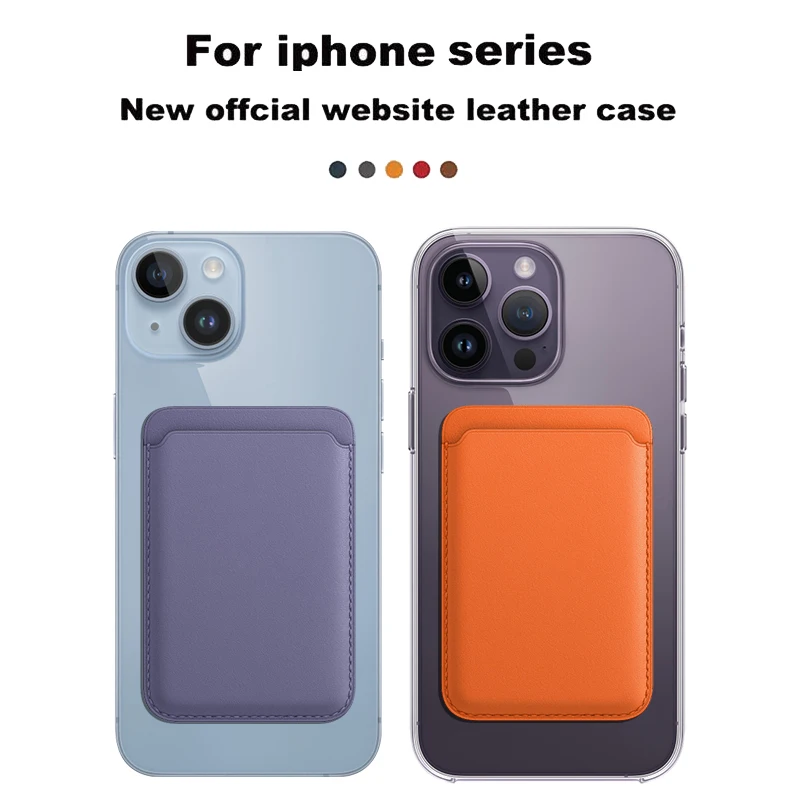 Nuovo Lusso Per Apple Magsafe Portafoglio In Pelle Custodia Magnetica Porta Carte D'Identità Per Iphone 12 13 14 Pro Max Back Case Carta Di Credito Pl