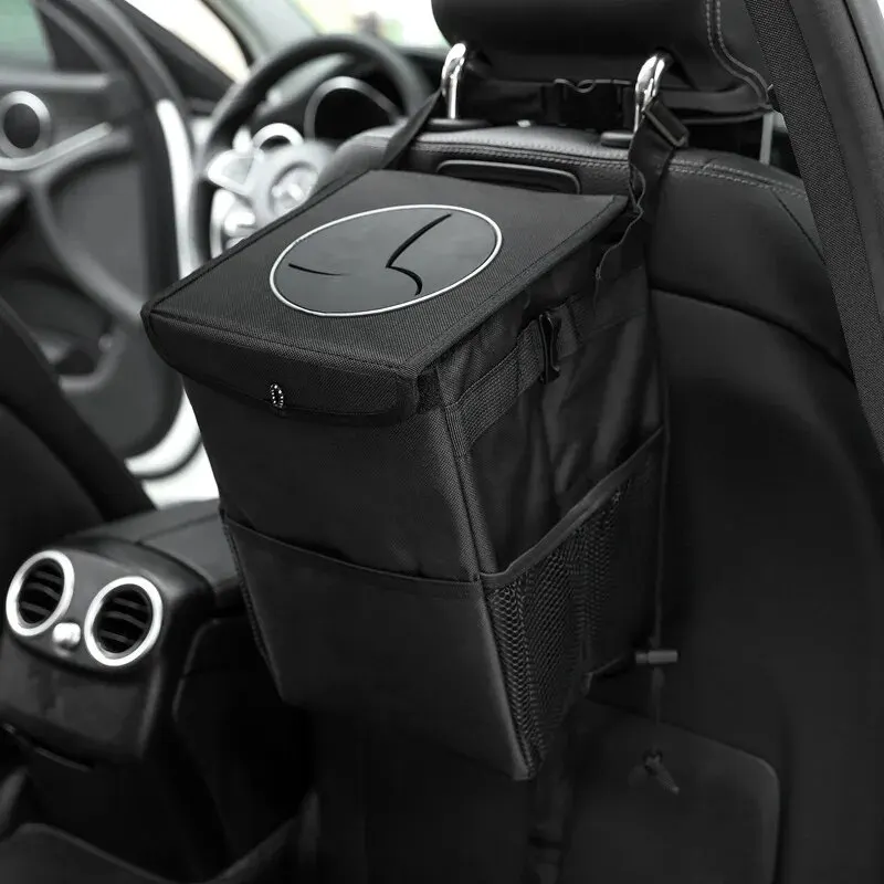 Car Storage Bag Car Trash Can Foldable Waterproof Creative Hanging Seat Back Storage