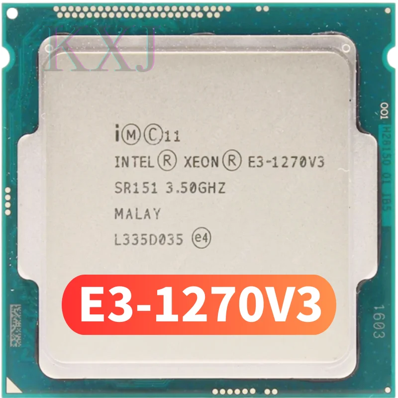 

Процессор Intel Xeon E3-1270 v3, E3 1270 v3, E3 1270v3, 3,5 ГГц, четырехъядерный, восьмипоточный, ЦП L2 = 1 Мб, L3 = 8 Мб, 80 Вт, LGA 1150