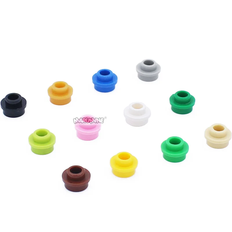 Marumine MOC Plate Round 1x1 With Open Stud 85861 28626 100PCS Bricks Assembles Particles Parts Toys Accessories Building Blocks 4
