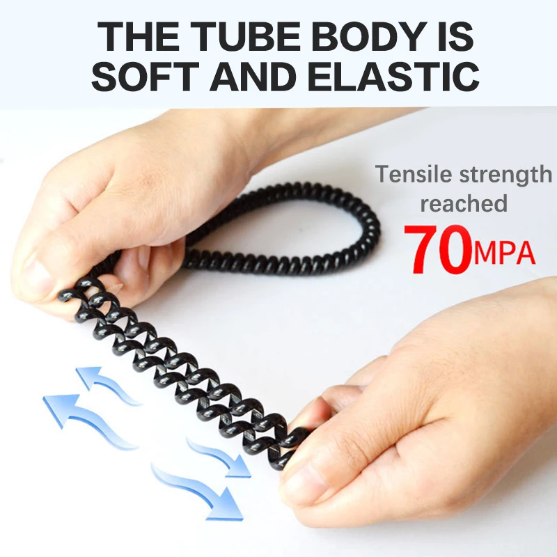90cm TPU 와인딩 보호 와이어 케이블 스파이럴 와인더 정리기 (전동 스쿠터용)