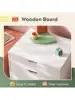 DEVAISE 7-Drawer Chest Wood Storage Dresser File Cabinet with Wheels White 5