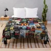 Stephen King Book Covers, Horror Bookworm Throw Blanket valentine gift ideas manga Baby For Baby Blankets 1