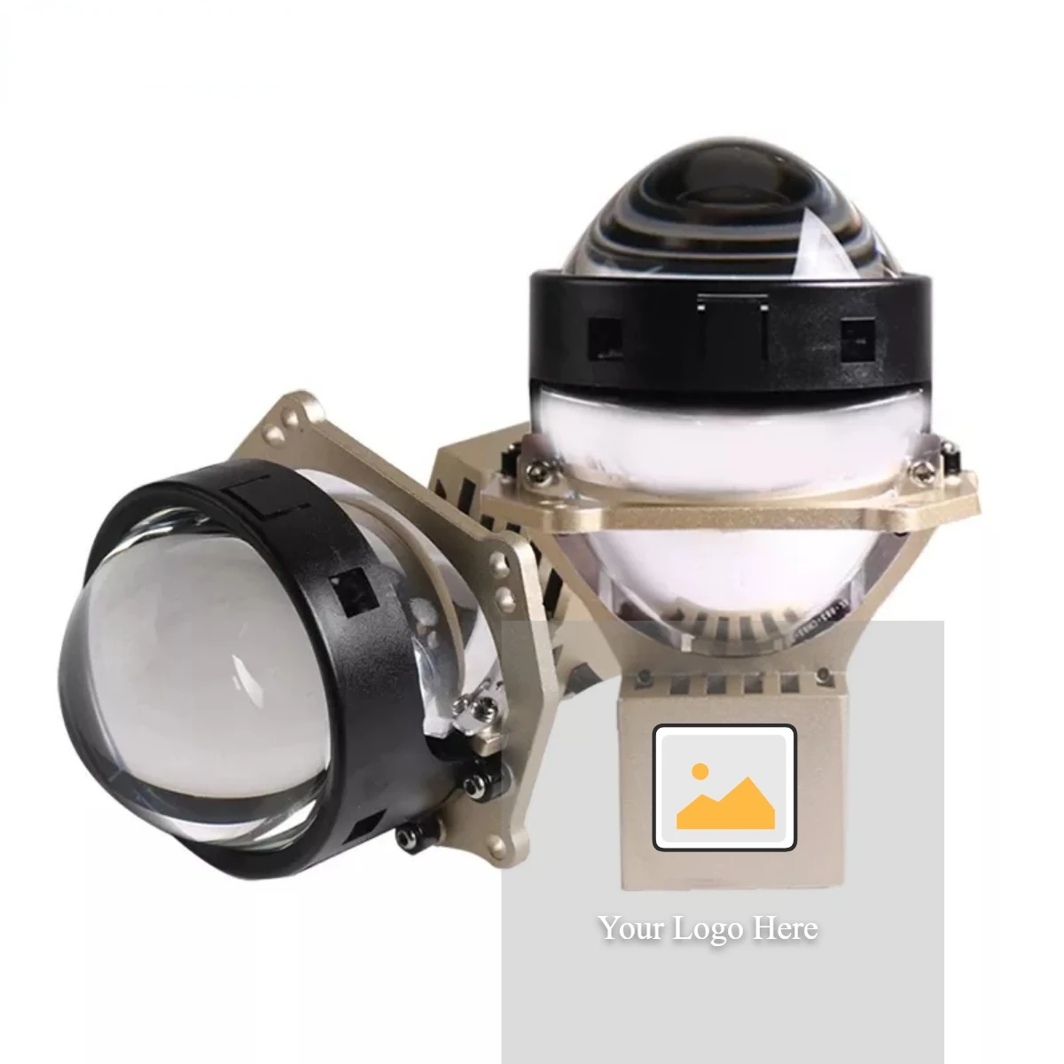 

SANVI 3inch A8L Car Bi LED Laser &Lenses Projector LED Auto Lamp 70W 5500k 12000LUX Lenses With Hella 3R G5 Bracket Car